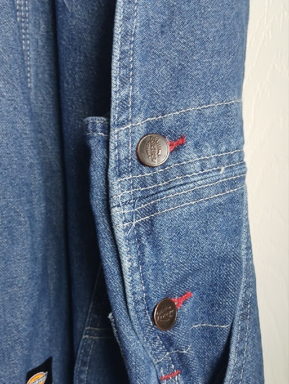 NWT Dickies Dark Blue Denim Work Overalls - Picture 6 of 7